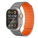 Promate Magnetic Silicone Strap with Metal Loop  For Apple Watch 44/49mm (Grey)