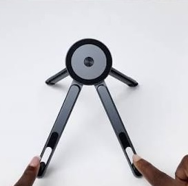 Travel Portable Stand Adjustable Tablet Phone Holder (Black)