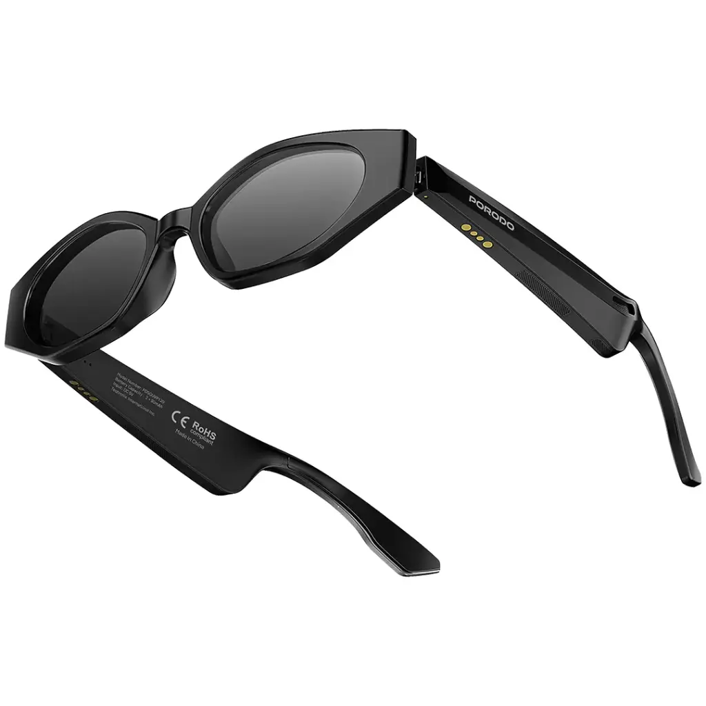Porodo Lifestyle Tivora Audio Smart Sunglasses (Black)