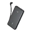 Anker Zolo 22.5W, Built-In USB-C Cable Power Bank 10,000mAh (Black)