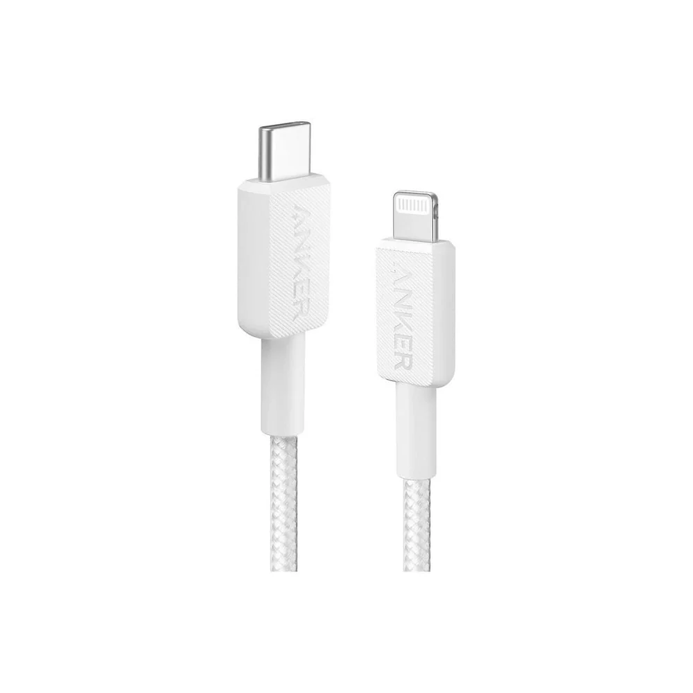 Anker Braided 322 USB-C to Lightning Cable 1M (White)