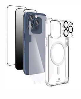 Phone Planet Bundle Unique Super Protection Set For IP 15 Pro (Clear)