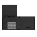 Promate  Slim Leather Wallet with RFID & Smart Tracking  (Black)