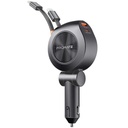 Promate Car Charger 88W Dual Retractable USB-C & Lightning Cables 80CM (Black)