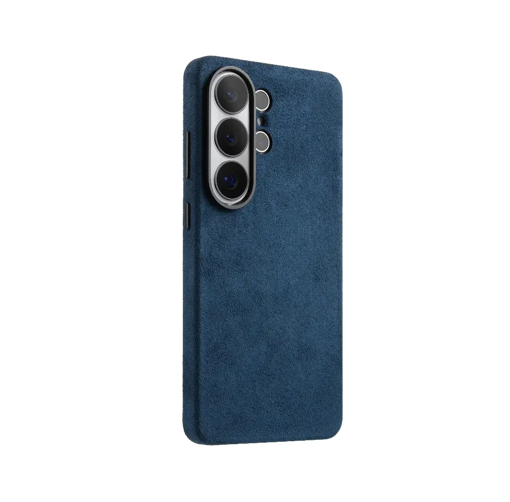 Melkco Alcantara Magsafe Case For Samsung Galaxy S26 Ultra (Dark Blue)