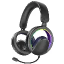 Promate High-Fidelity Open Ear Wireless Over-Ear Headphones with Detachable Mic (Black)