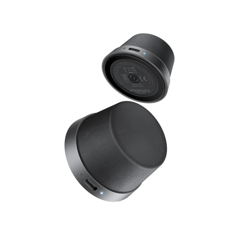 Promate High-Fidelity Mini Bluetooth Speaker with MagSafe Compatible Base (Black)