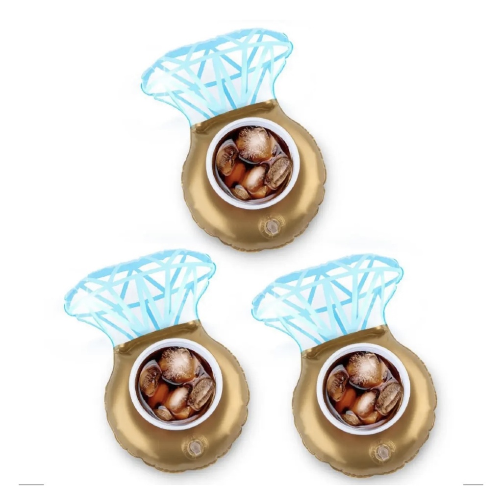 Big Mouth Bling Ring Beverage Boats (3 pack)