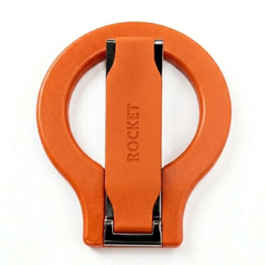 Rocket Phone Grip + Stand Holder (Orang)