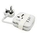 Porodo Blue Volga Multi-Port Universal AC Socket (White)