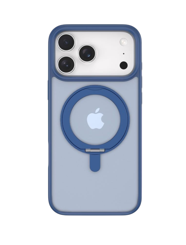 Devia Eleguard Magnetic Shockproof 360°Rotating Stand Case for iPhone 17 Pro Max (Dark Blue)