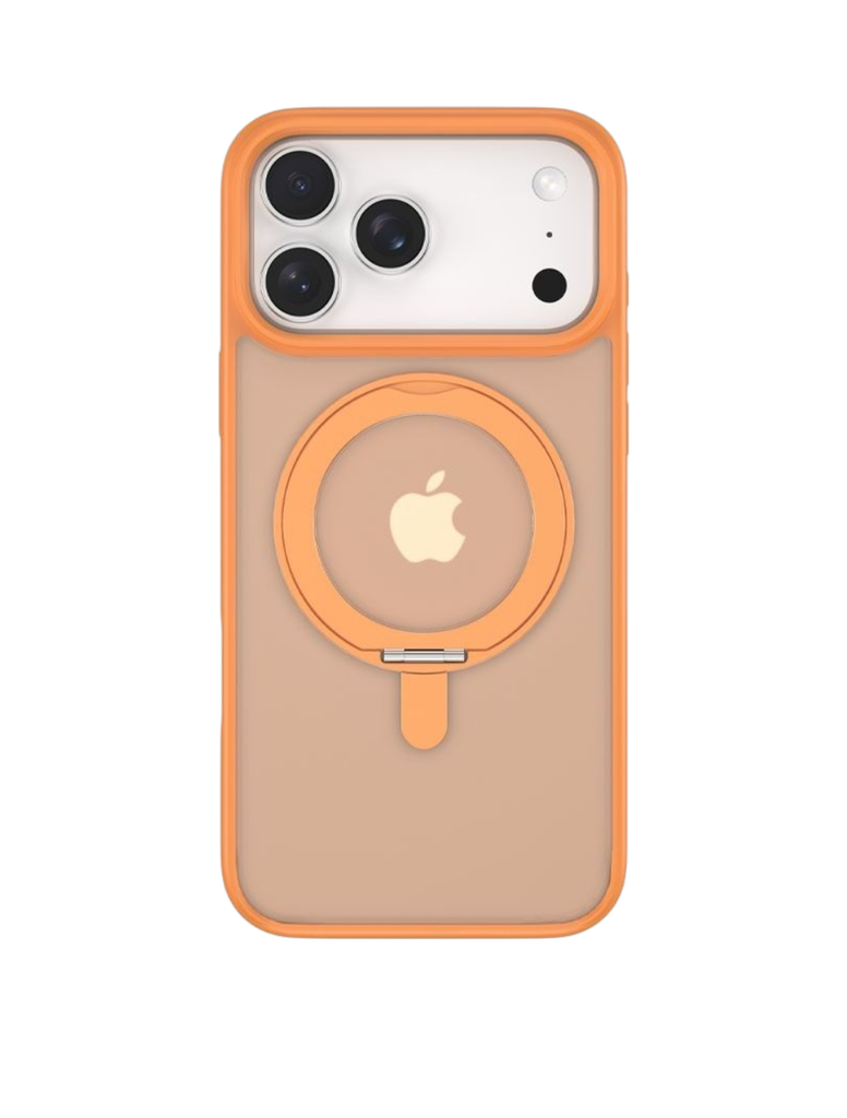 Devia Eleguard Magnetic Shockproof 360°Rotating Stand Case for iPhone 17 Pro Max (Orange)