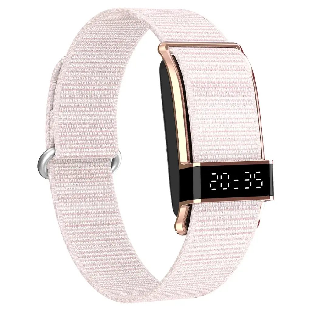 Porodo Trackfit Pro Smart Bracelet Fitness Tracker with Display APP (Pink)