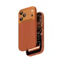  iPhone 17 Pro (برتقالي)  غطاء سيليكون مغناطيسي لهاتف Smartix UltraGuard 