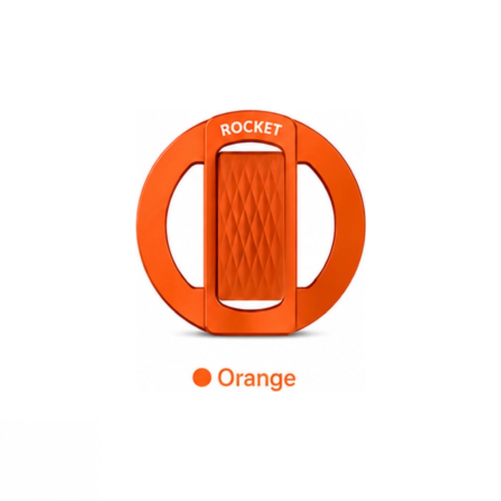 Rocket Magnetic Phone Grip & Stand Holder (Orange)