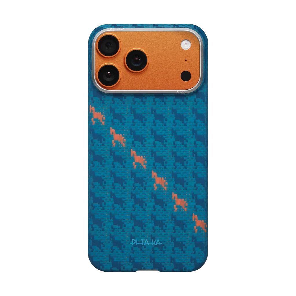 PITAKA  Happiness Rides In Edge Case for iPhone 17 Pro (Indigo）