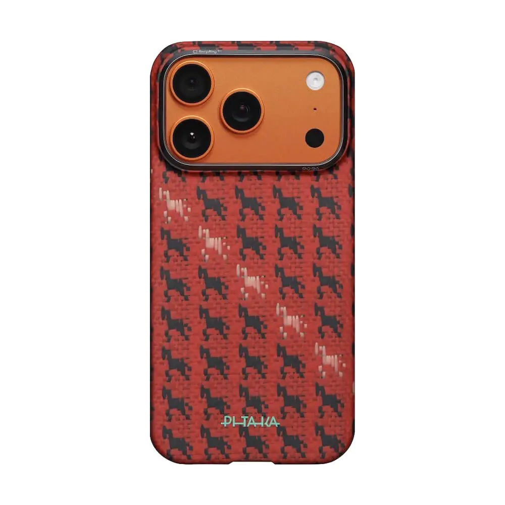PITAKA Happiness Rides In  Edge Case for iPhone 17 Pro Max (Ebon Kylin）