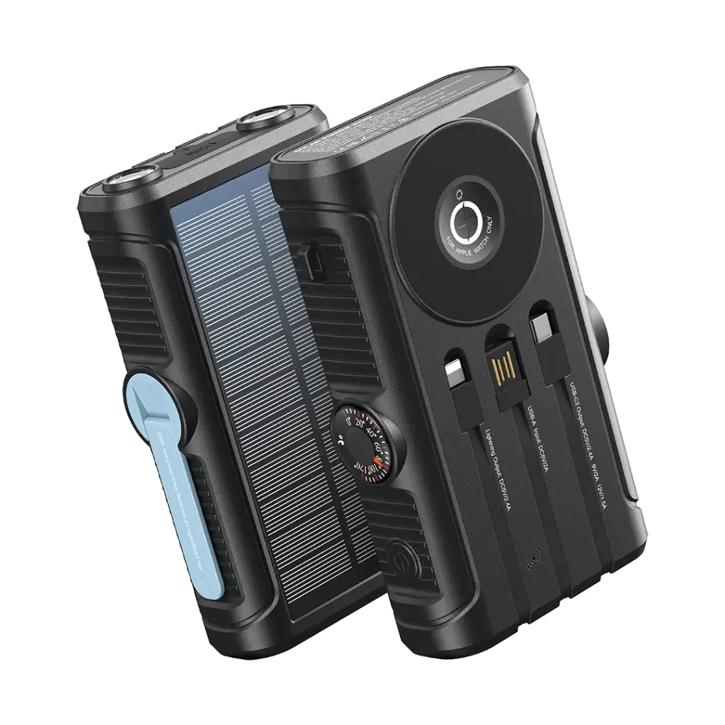 Powerology Helio Lux MagSafe Solar Power Bank 20000mAh (Black)