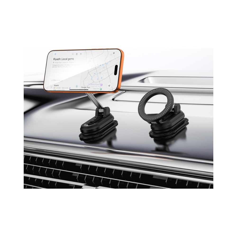 Phone Planet Universal Magnetic Phone Holder Free Rotation  (Black)