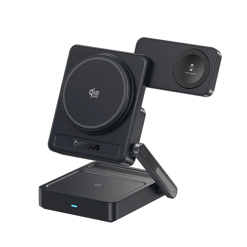 Baseus PicoGo Portable 3-in-1 Qi2.2 Wireless Charger 35W (Cosmic Black)
