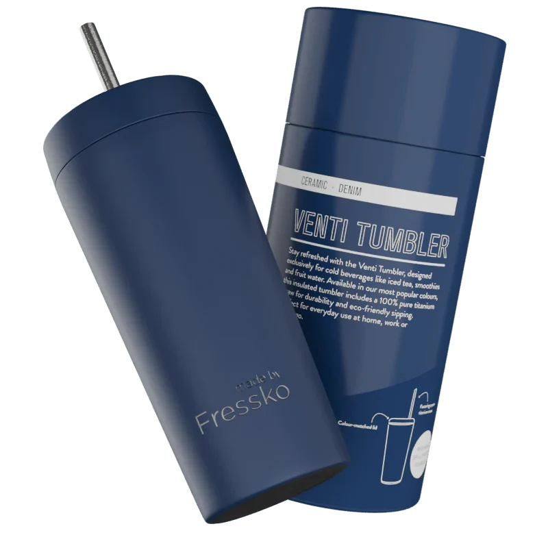 Fressko Venti Tumbler 600ml / 20oz - Ceramic - Denim