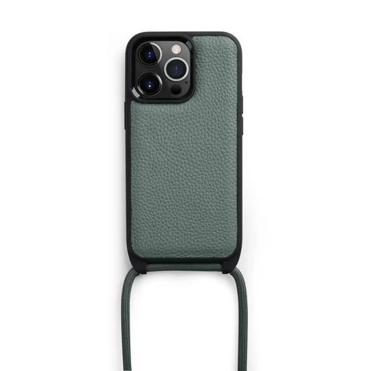 Melkco Strapthing Series Leather Case for iPhone 14 Pro Max (Space Grey)