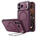 ESR Classic Hybrid Magnetic Case (Camera Control,Stash Stand) for iPhone 17 Pro/18 Pro (Frosted Red)