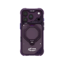SkinArman Saturn Rotating Kick-Stand Case for iPhone 18 Pro (Burgundy)