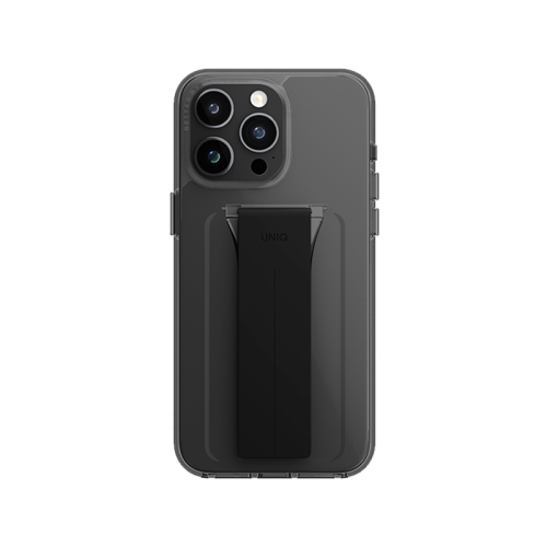 Uniq Hybrid Heldro Mount With Stand Case for iPhone 15 Pro (Vapour Smoke)