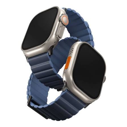 Uniq Revix Premium Edition Reversible Strap For Apple Watch 49/45/44/42mm (Prussian Blue / Mist Blue)