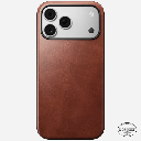 Nomad Modern Leather Case for iPhone 18 Pro (Brown)