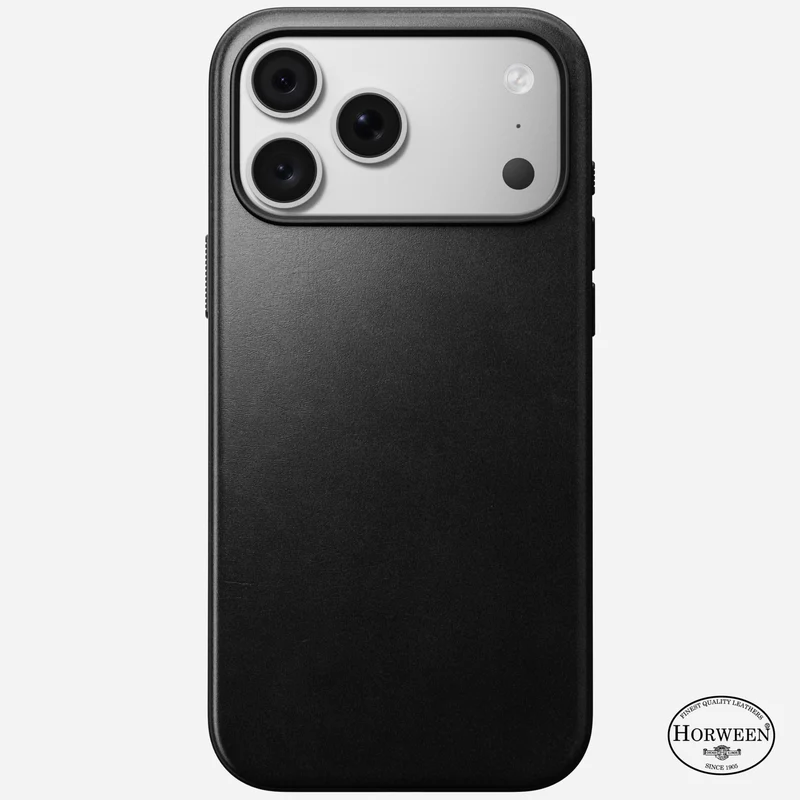 Nomad Modern Leather Case for iPhone 18 Pro (Black)