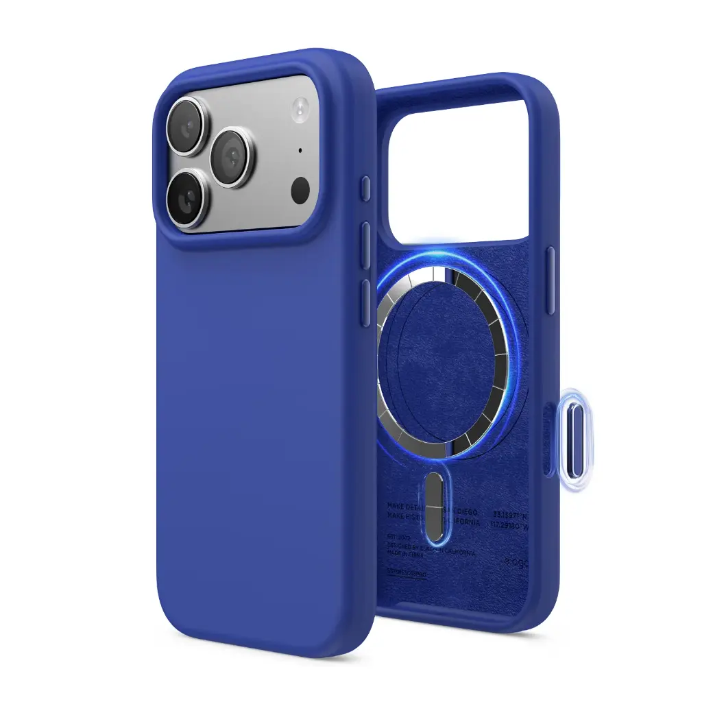 Elago Magnetic Silicone Case for iPhone 17 Pro/18 Pro (Cobalt Blue)