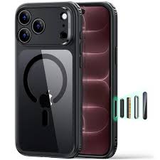 ESR Classic Hybrid Magnetic Case  (Camera Control) for iPhone 17 Pro/18 Pro (Clear Black)