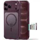 ESR Classic Hybrid Magnetic Case (Camera Control) for iPhone 17 Pro Max/18 Pro Max (Frosted Red)