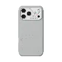 AULUMU Particle Vegan Leather Case for iPhone 18 Pro (Gray)
