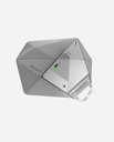 AULUMU Geometric Case for AirPods Pro 3 | Lock & Lanyard (Gray)