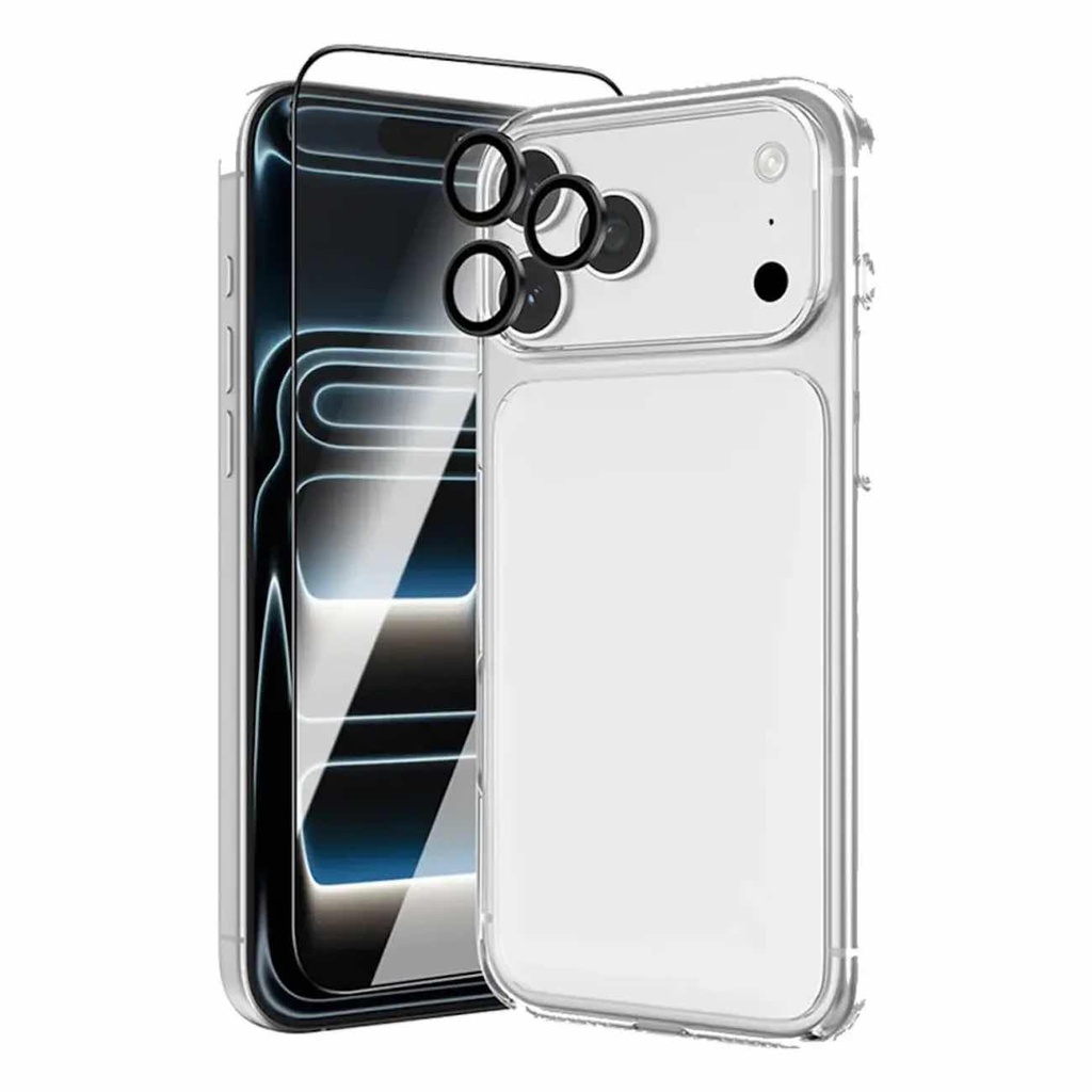 Phone Planet Bundle Unique Super Protection Set For IP 18 Pro Max (Clear)