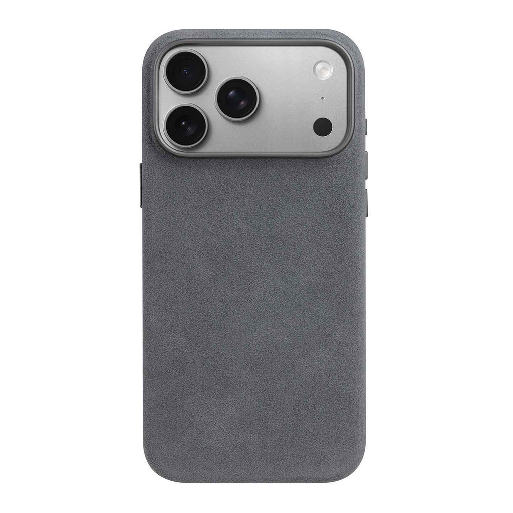 Melkco Alcantara Regal Snap Magsafe Case iPhone 17 Pro/18 Pro (Light Grey)