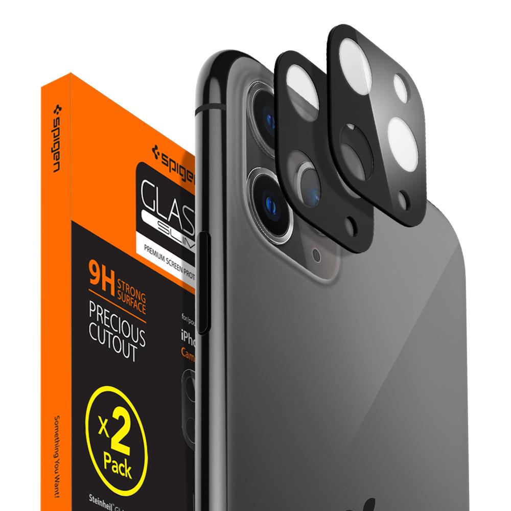 Spigen Camera Lens Screen Protector for iPhone 11 Pro/11 Pro Max (Black)