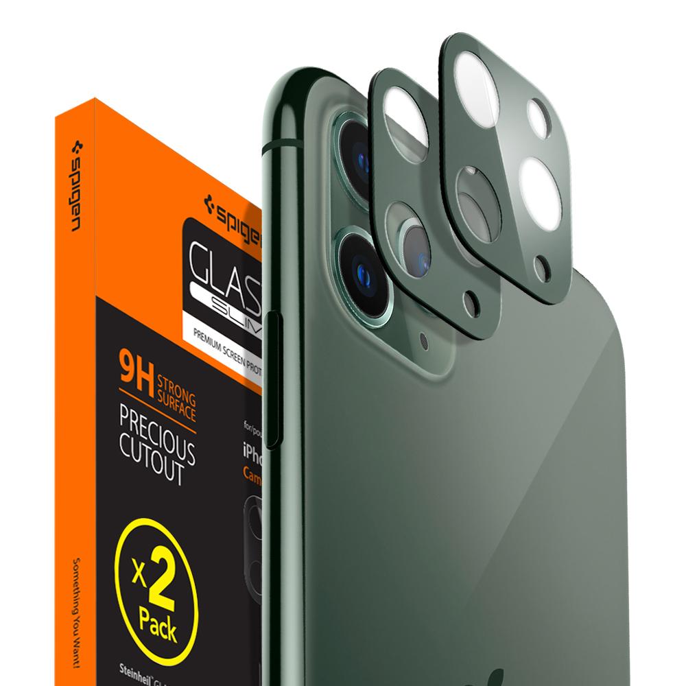 Spigen Camera Lens Screen Protector for iPhone 11 Pro/11 Pro Max (Midnight Green)