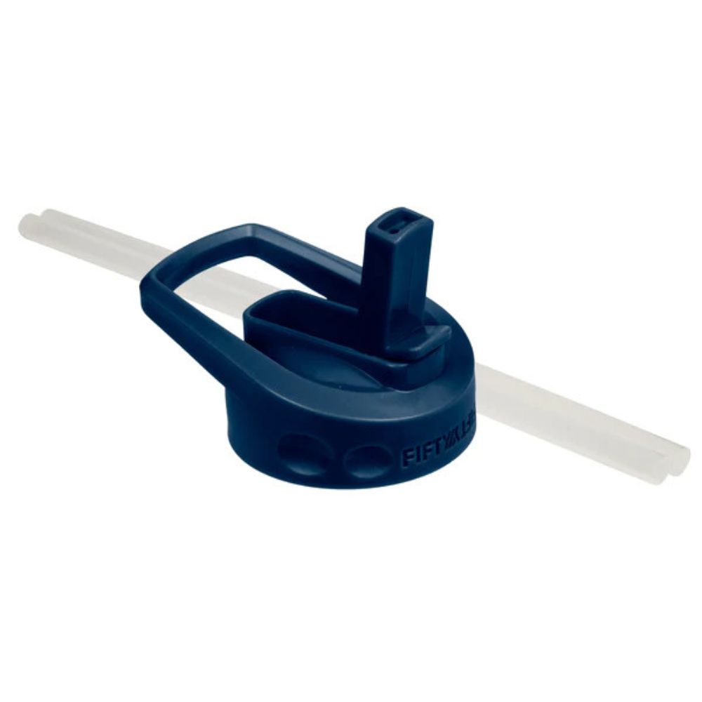 Fifty Fifty Wide Mouth Straw Lid (Navy)