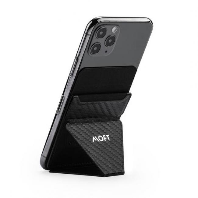 MOFT Phone Stand With Card Holder (Carbon Fiber)