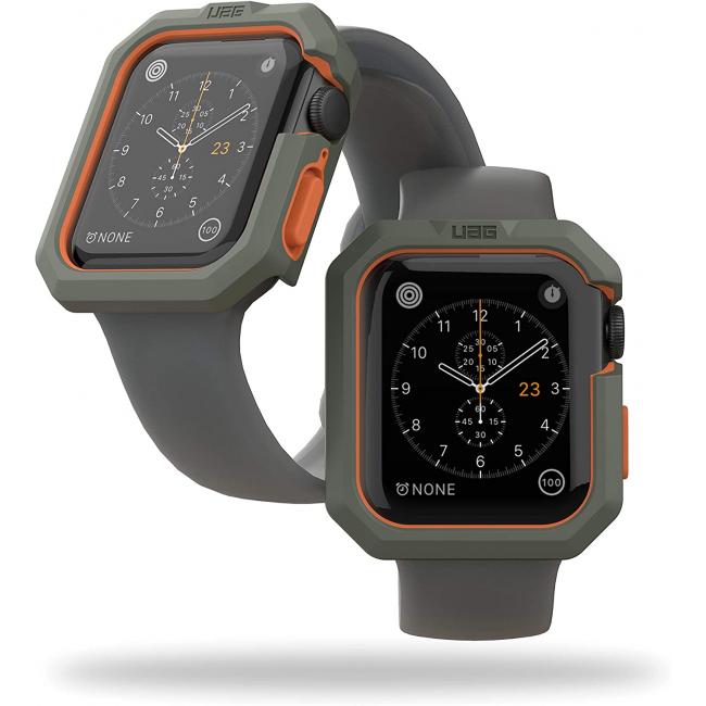 UAG Apple Watch Civilian Case for 44mm (Olive/Orange)