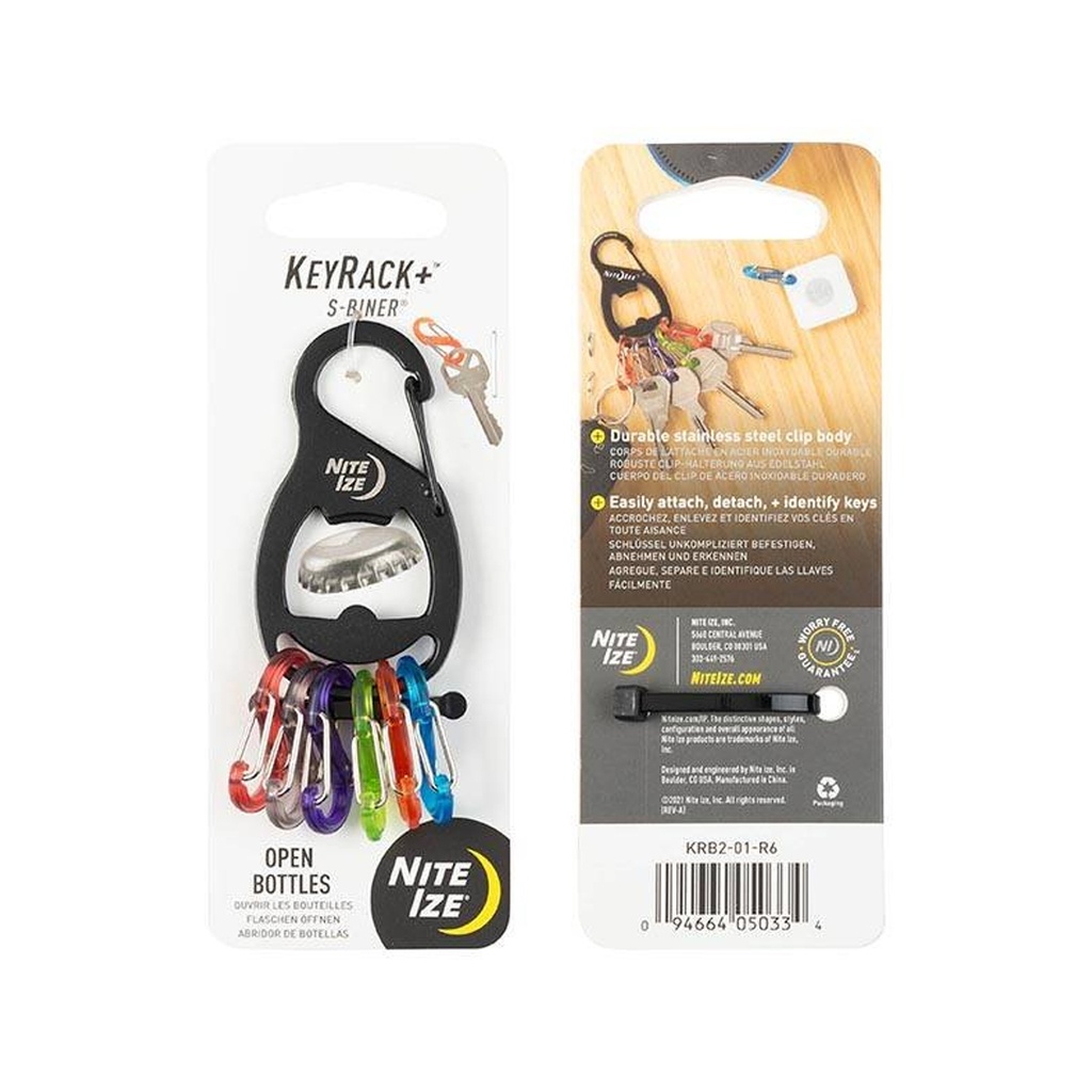 NiteIze KeyRack+™ S-Biner® (Black)