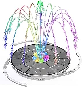 Aisitin 6.5W LED Solar Fountain Pump