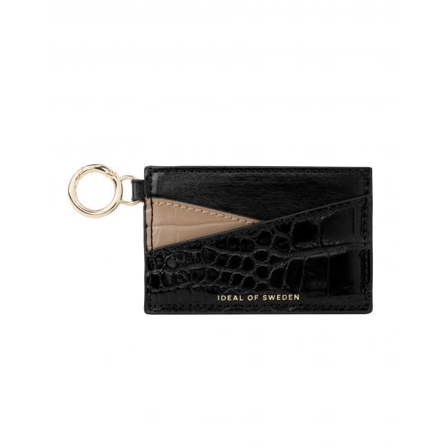 Ideal of Sweden Ora Card Holder Keyring (Caramel Croco)