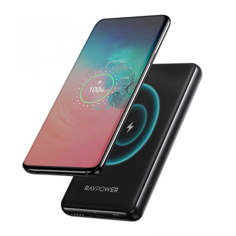 راف باور شاحن لاسلكي - 10000 مللي أمبير - 10 واط (أسود)