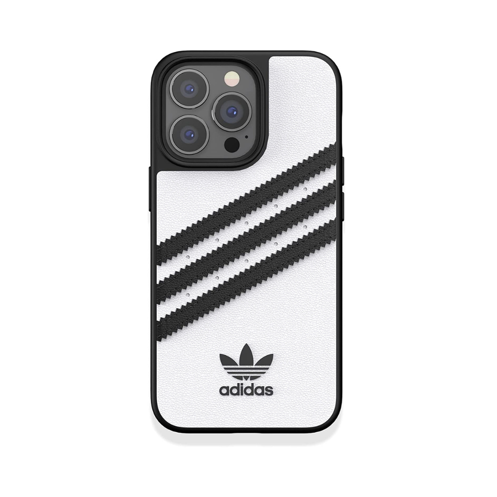 Adidas 3-Stripes Snap Case Case for iPhone 13 Pro Max (White/Black)
