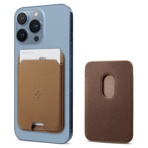[AFA05804] Spigen Valentinus Magsafe Card Holder  (Brown)